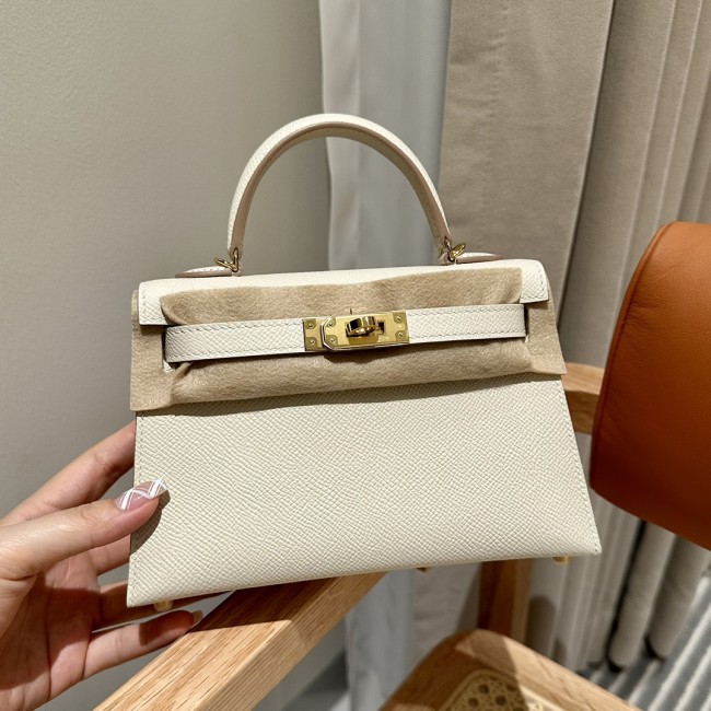  Handbags Hermes mini Kelly size:19cm