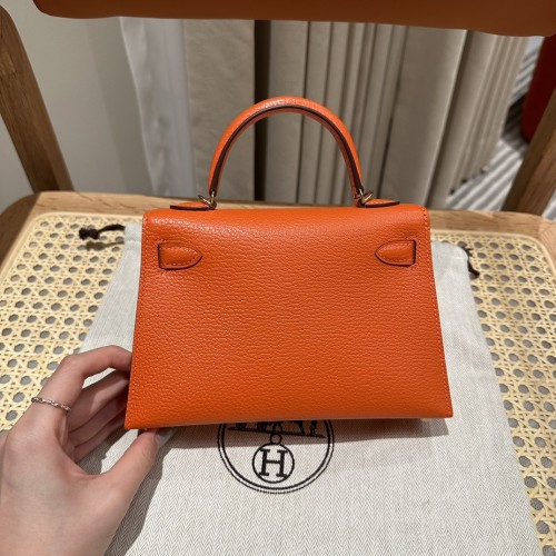  Handbags Hermes mini Kelly size:19 cm