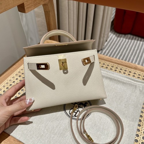  Handbags Hermes mini Kelly size:19cm