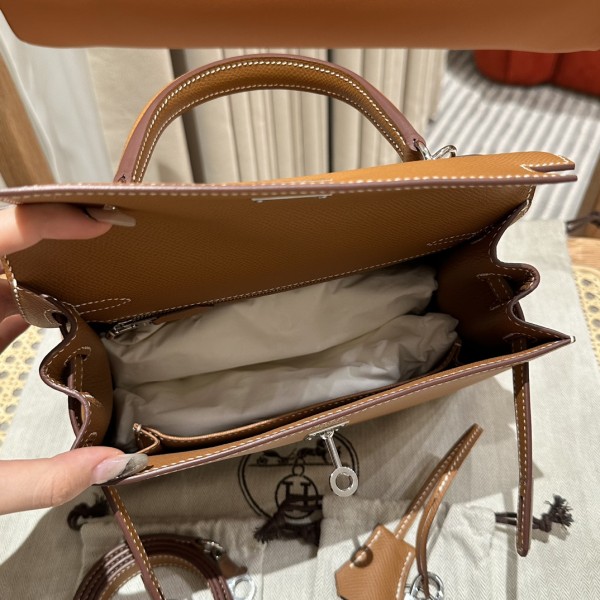  Handbags Hermes Kelly size:25 cm