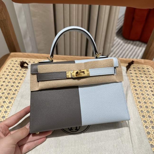  Handbags Hermes mini Kelly size:19cm