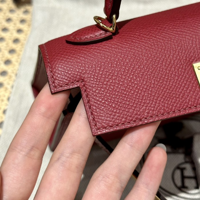  Handbags Hermes mini Kelly size:19cm