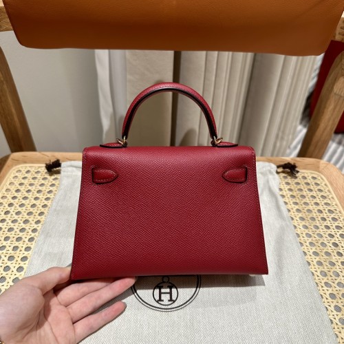  Handbags Hermes mini Kelly size:19cm