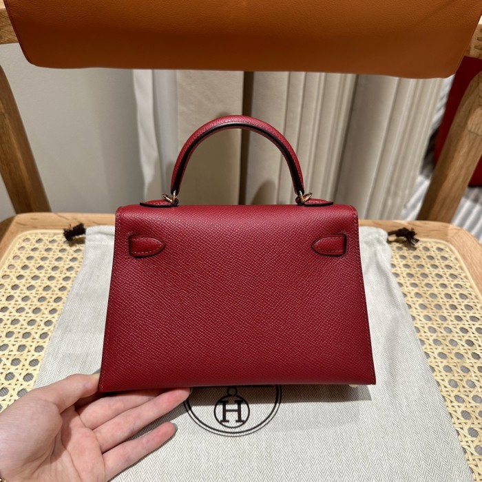  Handbags Hermes mini Kelly size:19cm
