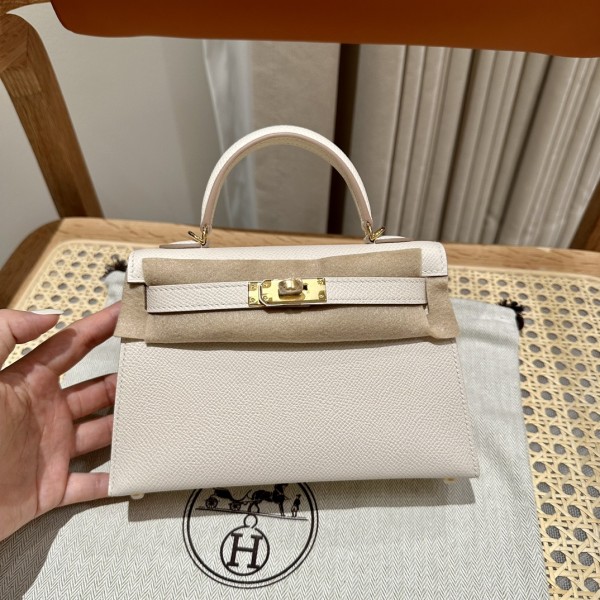  Handbags Hermes mini Kelly size:19 cm