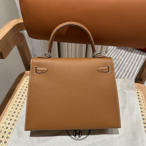  Handbags Hermes Kelly size:25 cm