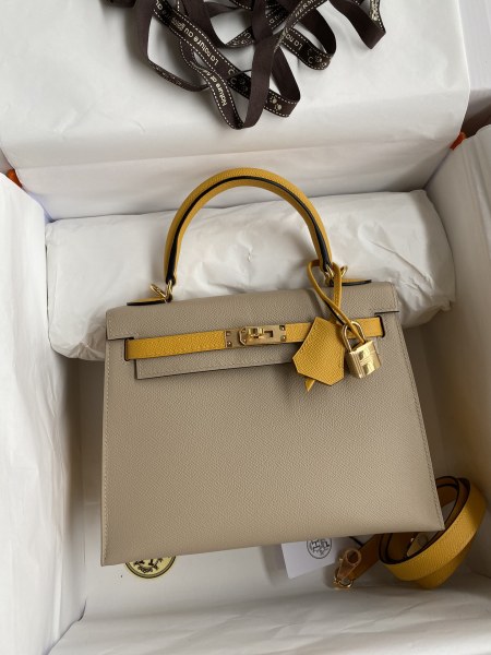  Handbags Hermes Kelly size:25 cm