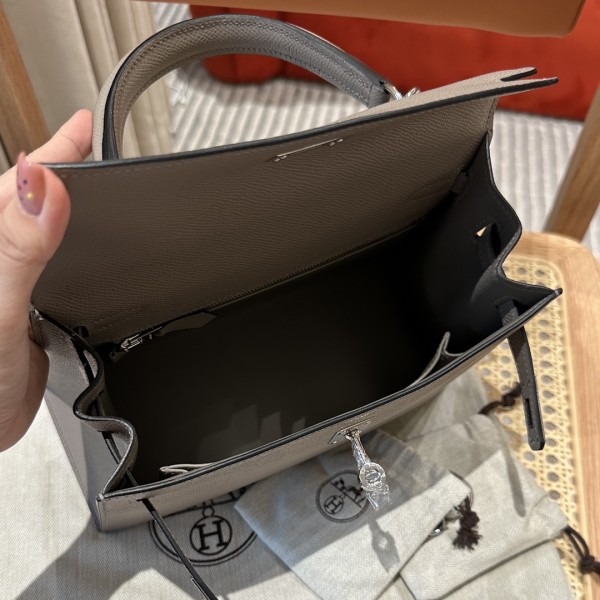  Handbags Hermes Kelly size:25 cm