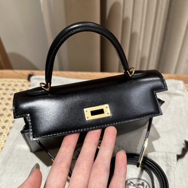  Handbags Hermes mini Kelly size:19cm