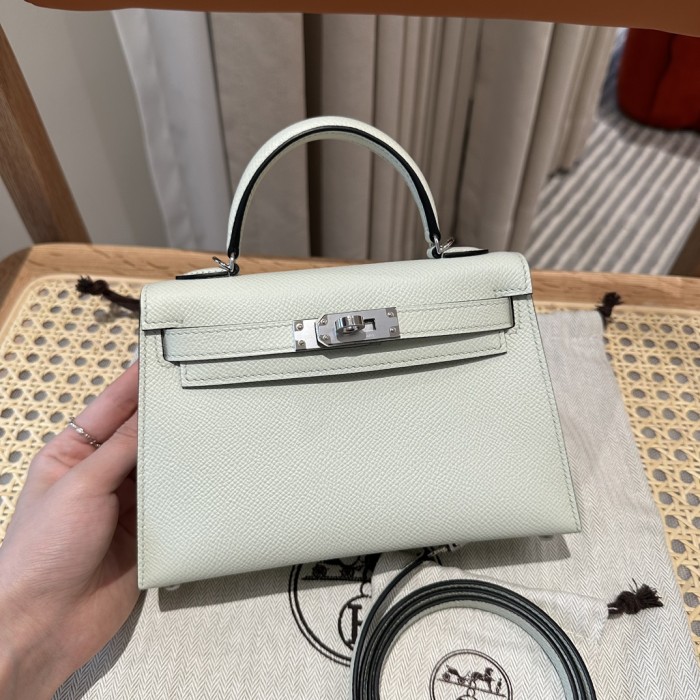  Handbags Hermes mini Kelly size:19 cm