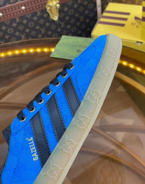 adidas x Gucci Gazelle Blue GG Monogram