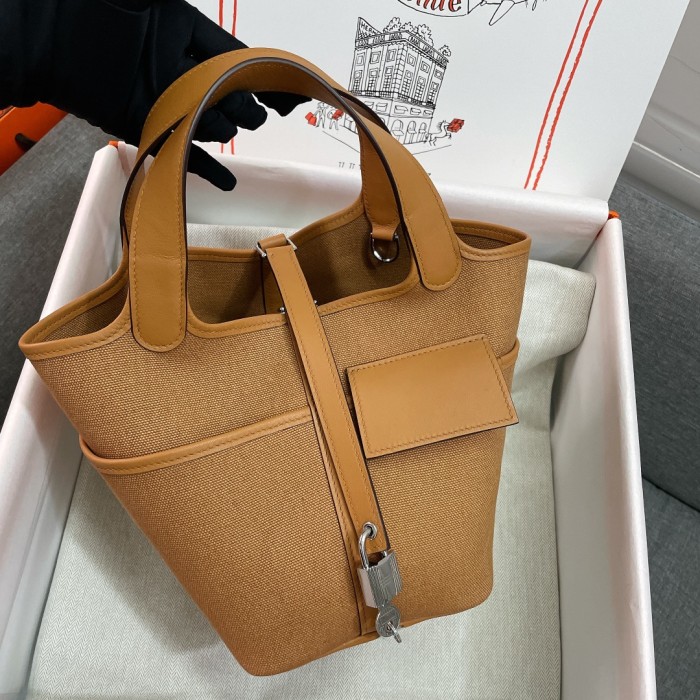  Handbags Hermes cargo picotin size:18 cm