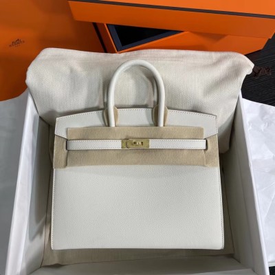  Handbags Hermes Birkin Sllier size:25 cm