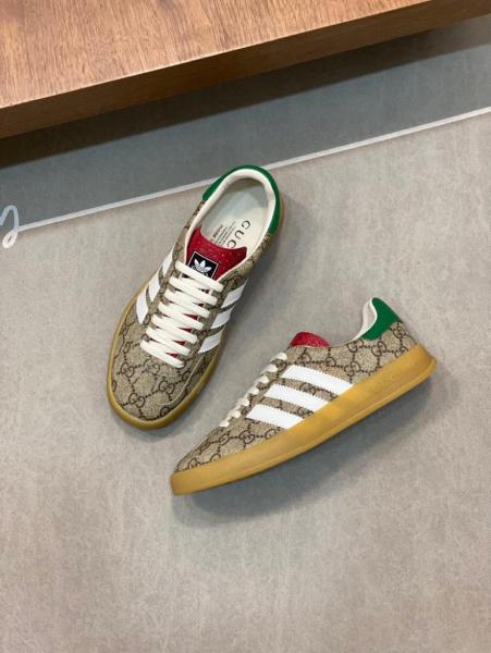 adidas x Gucci Gazelle Beige GG Monogram
