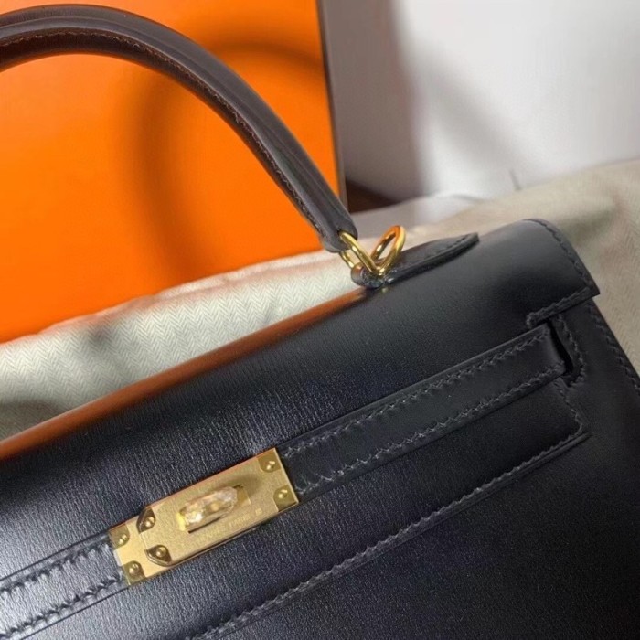  Handbags Hermes Kelly Box size:25 cm