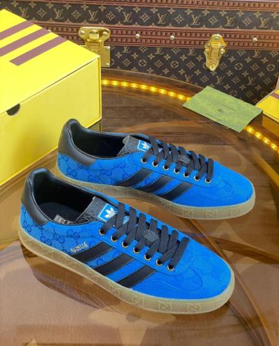 adidas x Gucci Gazelle Blue GG Monogram
