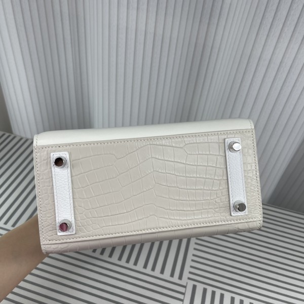  Handbags Hermes Birkin Sllier size:25 cm