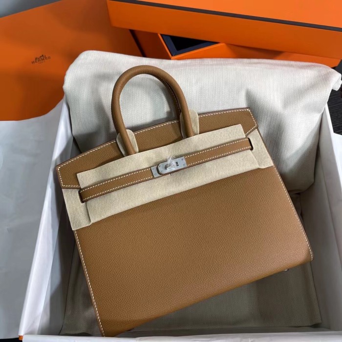  Handbags Hermes Birkin Sllier size:25 cm