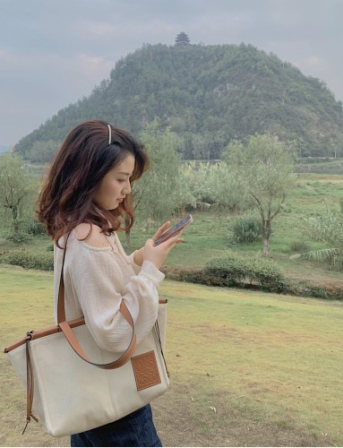  Handbags LOEWE Cushion tote size:35-27-19 cm