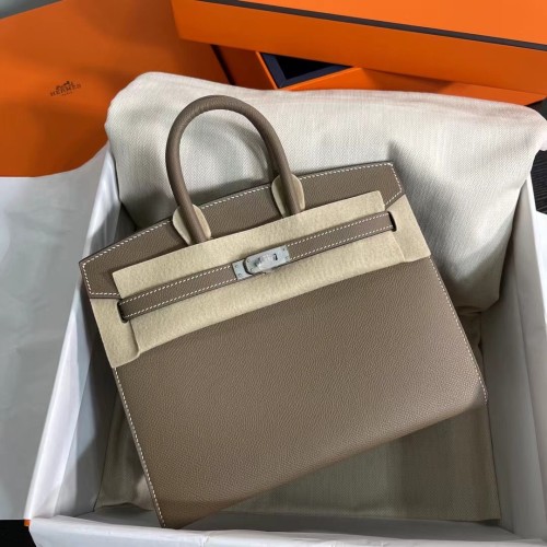  Handbags Hermes Birkin Sllier size:25 cm