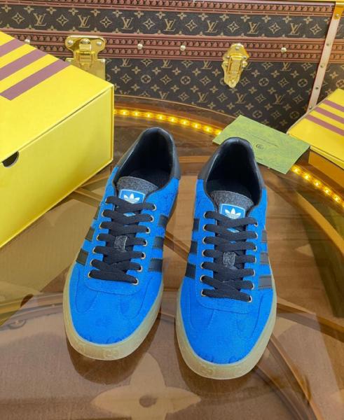 adidas x Gucci Gazelle Blue GG Monogram