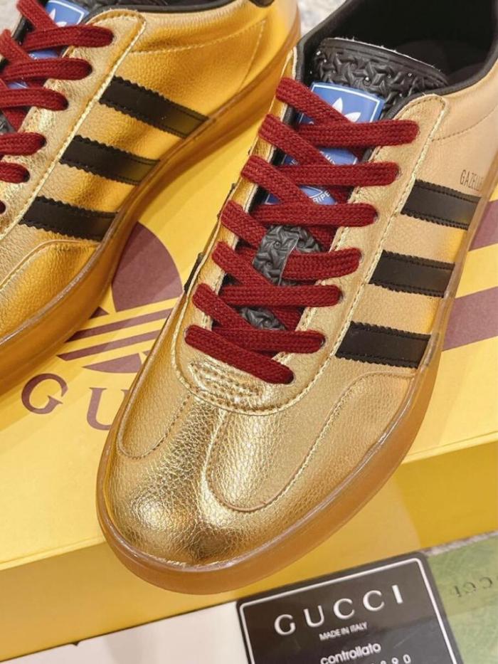 adidas x Gucci Gazelle Metallic Gold