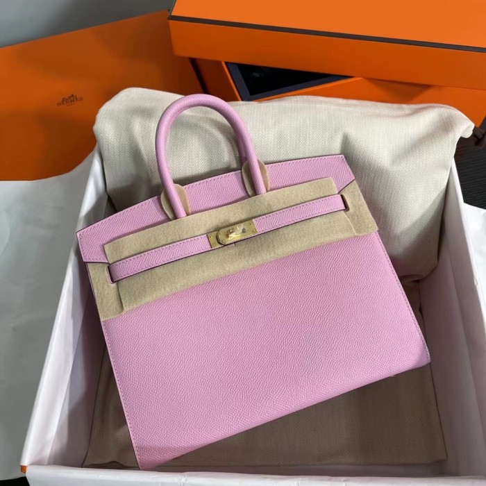  Handbags Hermes Birkin Sllier size:25 cm