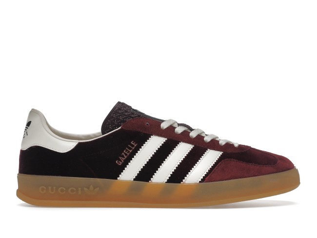 adidas x Gucci Gazelle Burgundy Velvet