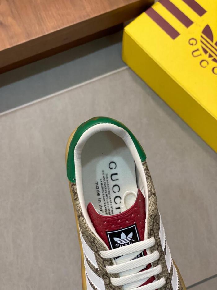 adidas x Gucci Gazelle Beige GG Monogram