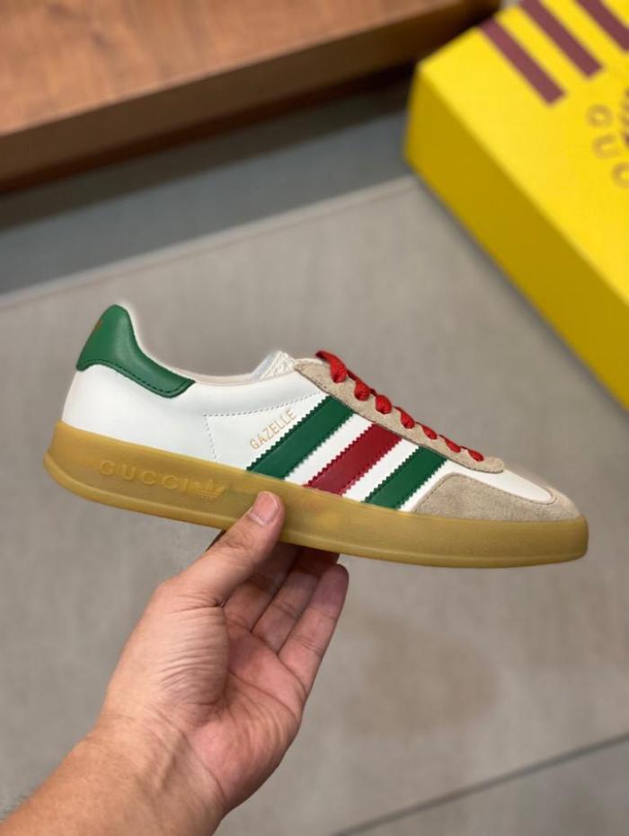 adidas x Gucci Gazelle White Green Red