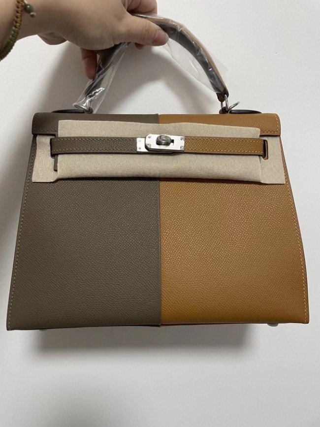  Handbags Hermes Kelly size:25 cm 