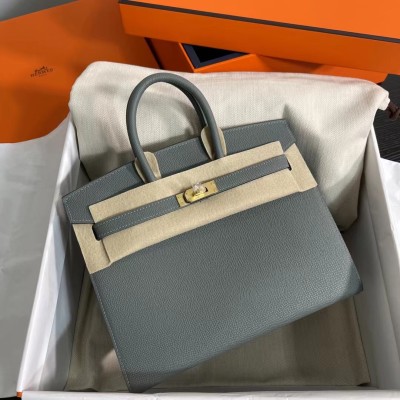  Handbags Hermes Birkin Sllier size:25 cm