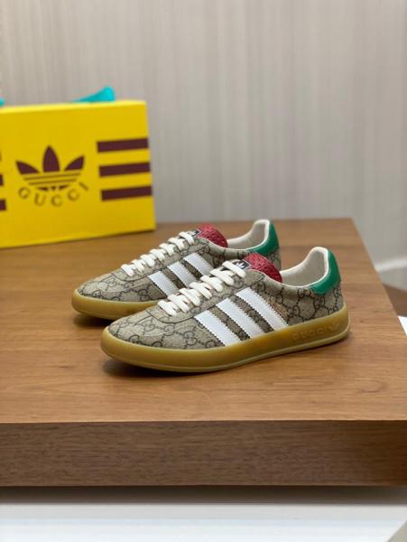adidas x Gucci Gazelle Beige GG Monogram