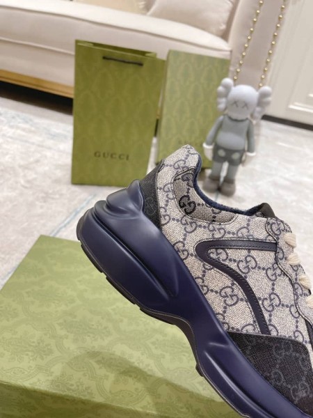Gucci Rython GG Grey Navy