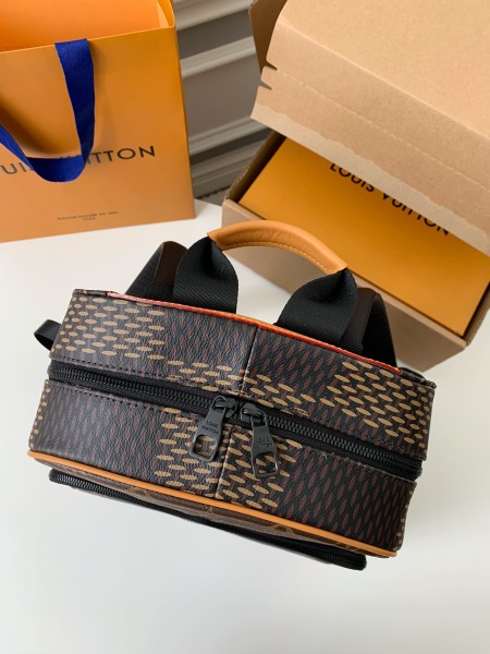 Louis Vuitton x Nigo Campus Backpack Damier Ebene Giant Brown N40380 size 30*13*39 cm
