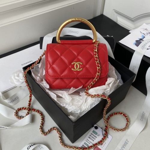  Handbags Chanel AP3485  size:10 × 13.2 × 4.5  cm
