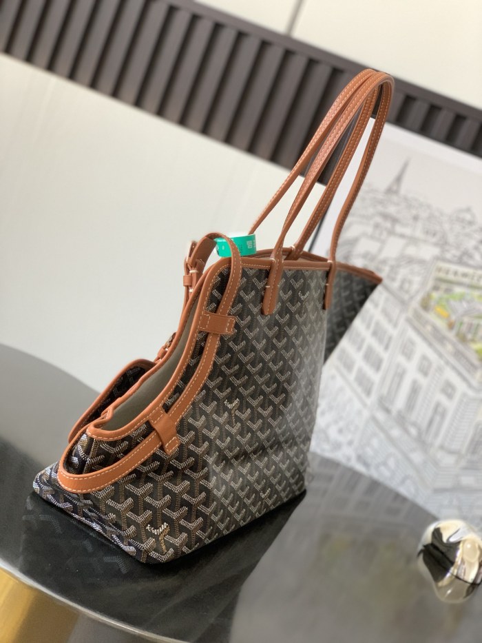  Handbags Goyard Chien Gris 020148 size:27*15*33.5 cm