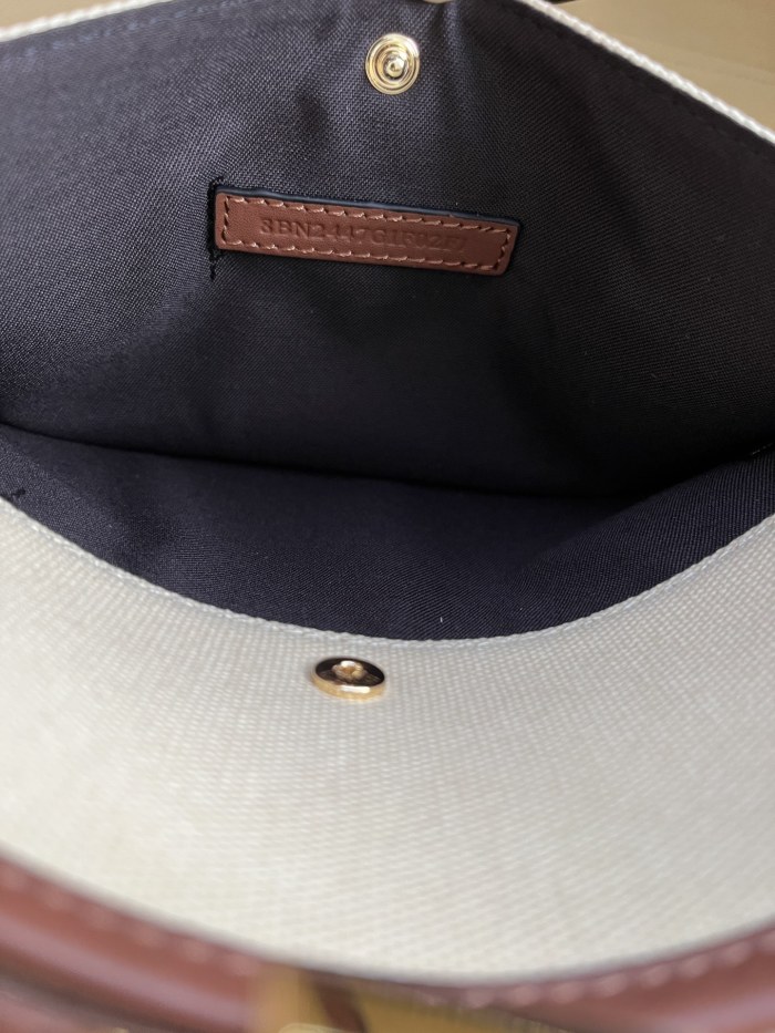 FENDI Canvas One Shoulder Handbag Women's Beige 8BH374A9P6F1E1A size 41*16*29.5cm