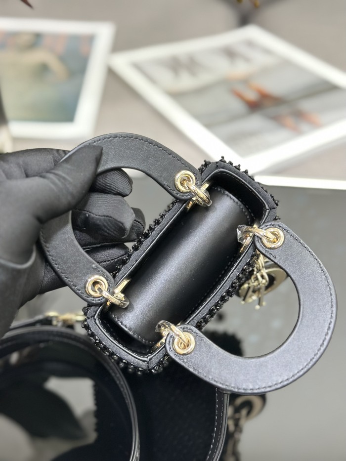  Handbags Lady Dior S0856 size:12*10.5*5 cm