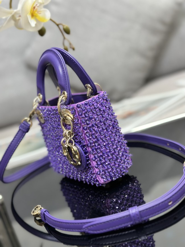  Handbags Lady Dior S0586 size:12*10.5*5 cm