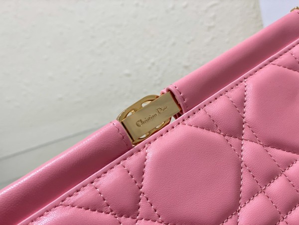  Handbags Dior Caro Colle Noire 5166 size:27.5 x 14 x 4.5 cm