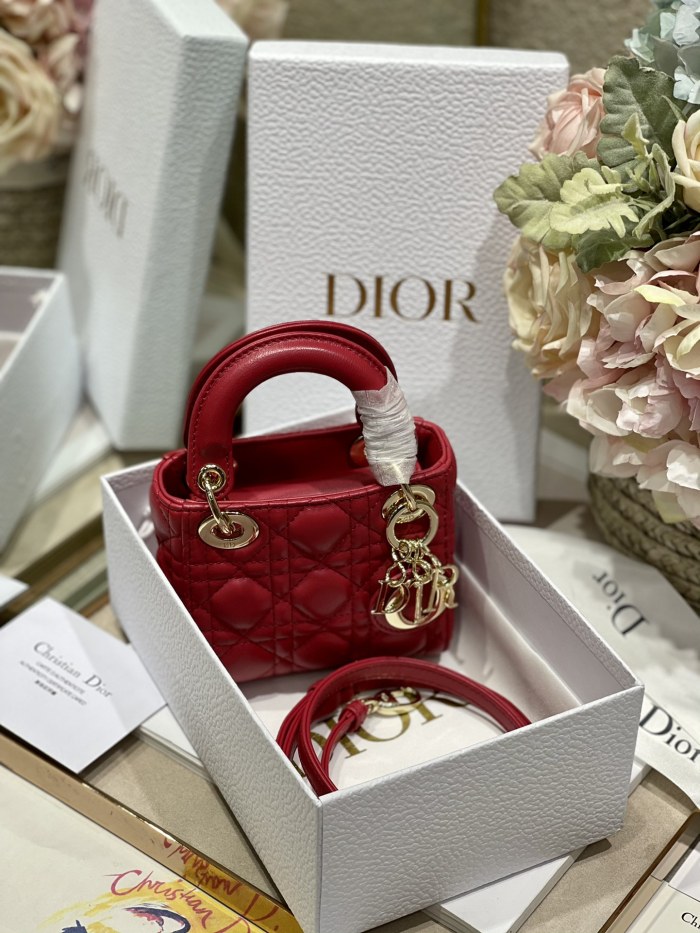  Handbags Dior  ʟᴀᴅʏ Mɪᴄʀᴏ Bᴀɢ 6601 size:12*10*5 cm
