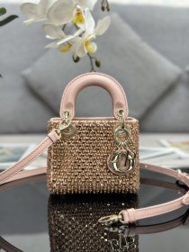  Handbags Lady Dior S0856 size:12*10.5*5 cm