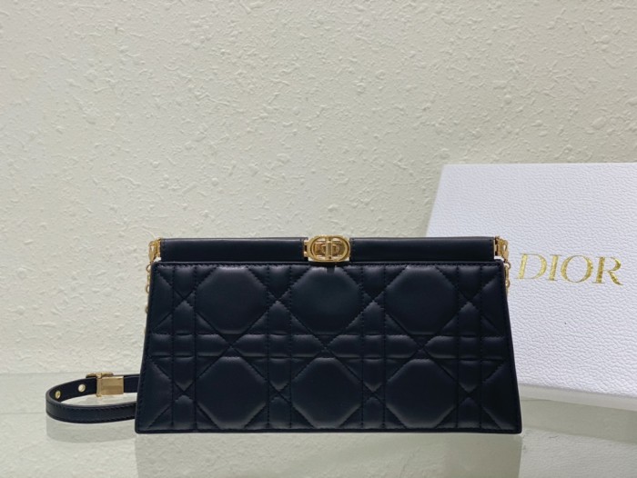  Handbags Dior Caro Colle Noire 5166 size:27.5 x 14 x 4.5 cm