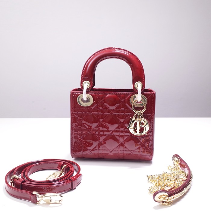  Handbags Dior Mini lady classic 44531 size:17 cm