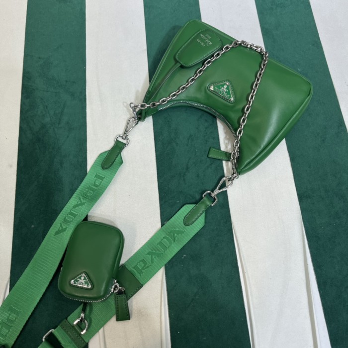  Handbags Prada 1BH240 size:22*12*6 cm