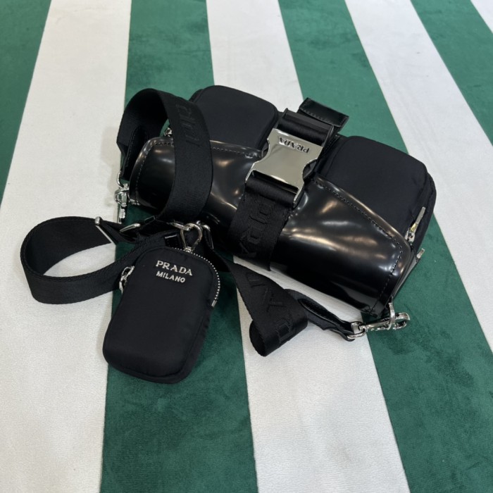  Handbags Prada 1BD295  size:22*7.5*14 cm