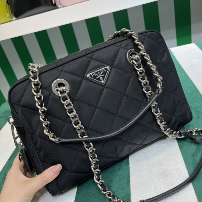  Handbags Prada BL0903 size:25.5*18*0.5 cm