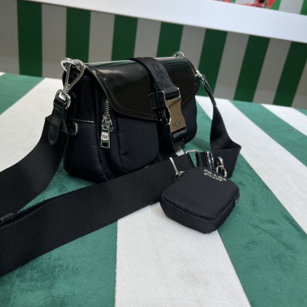  Handbags Prada 1BD295  size:22*7.5*14 cm