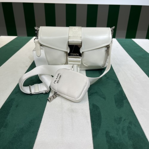  Handbags Prada 1BD295  size:22*7.5*14 cm